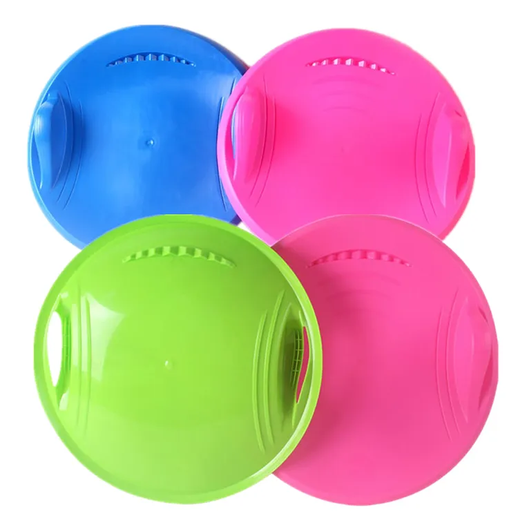 圆形带刹车滑雪盘 大人儿童通用滑雪飞碟滑雪板滑沙滑草滑冰板