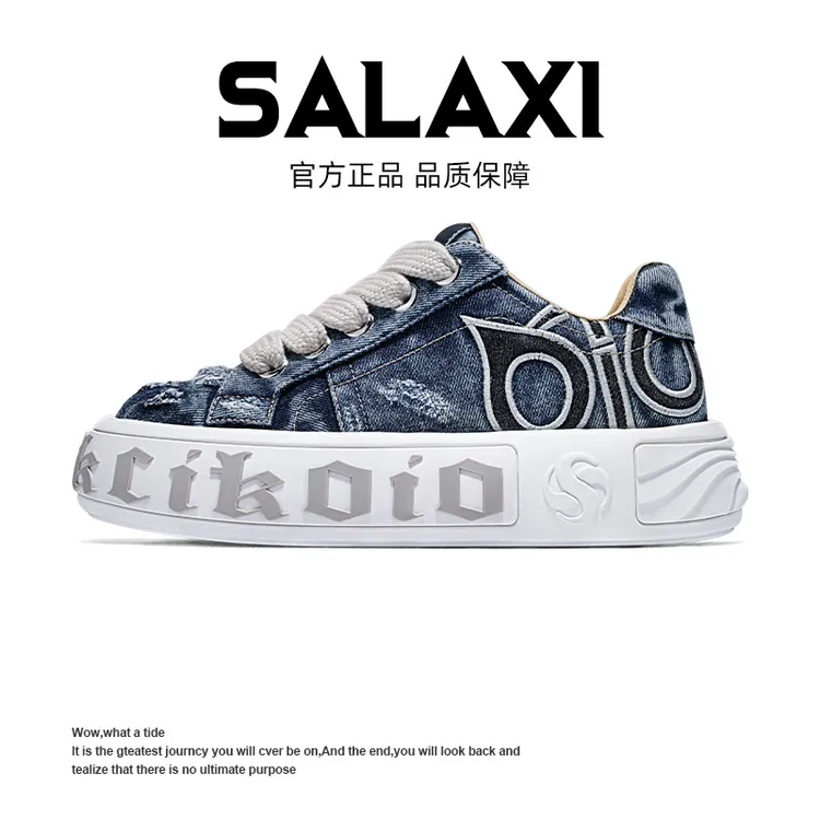 SALAXI/莎莱茜 龙年高定潮牌超火25秋季新品男女款黑鹰刺绣运动鞋