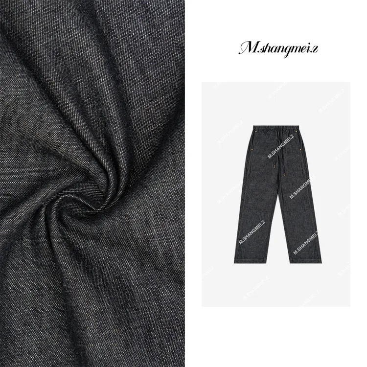 M.SHANGMEI.Z/沐熙【棉麻牛仔】美大哥休闲舒适显瘦休闲裤x040322