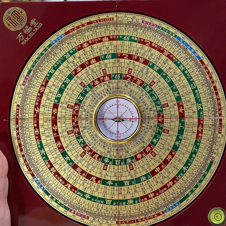 万福堂新品6寸三合盘21层纯铜面板高精度初学者专用罗经仪