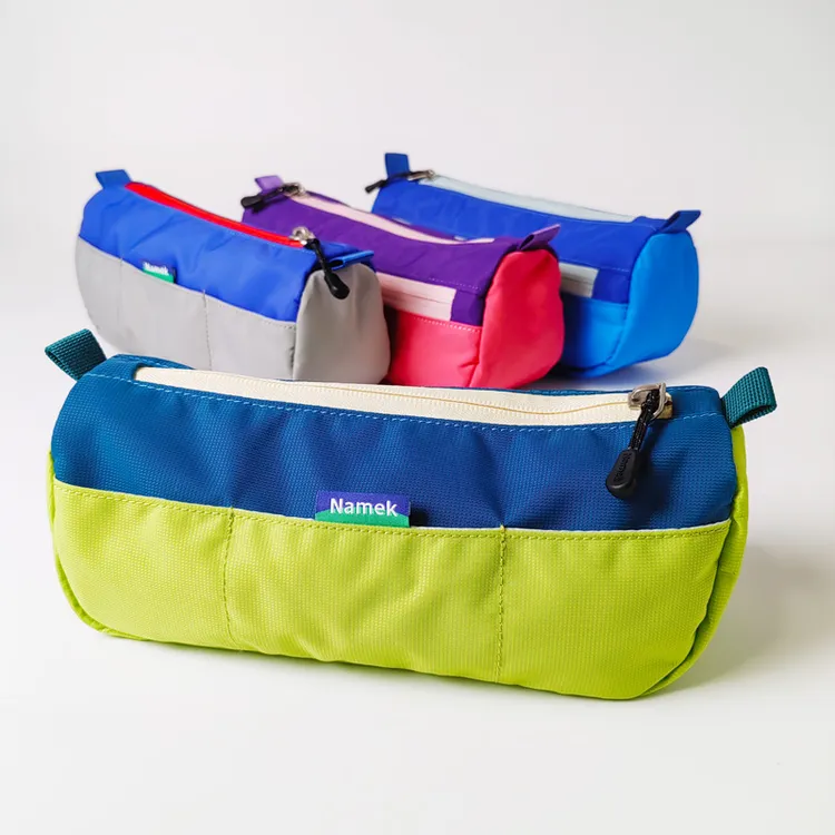 Namek加油笔袋小学初中大学生大容量文具袋超轻尼龙防泼水文具袋
