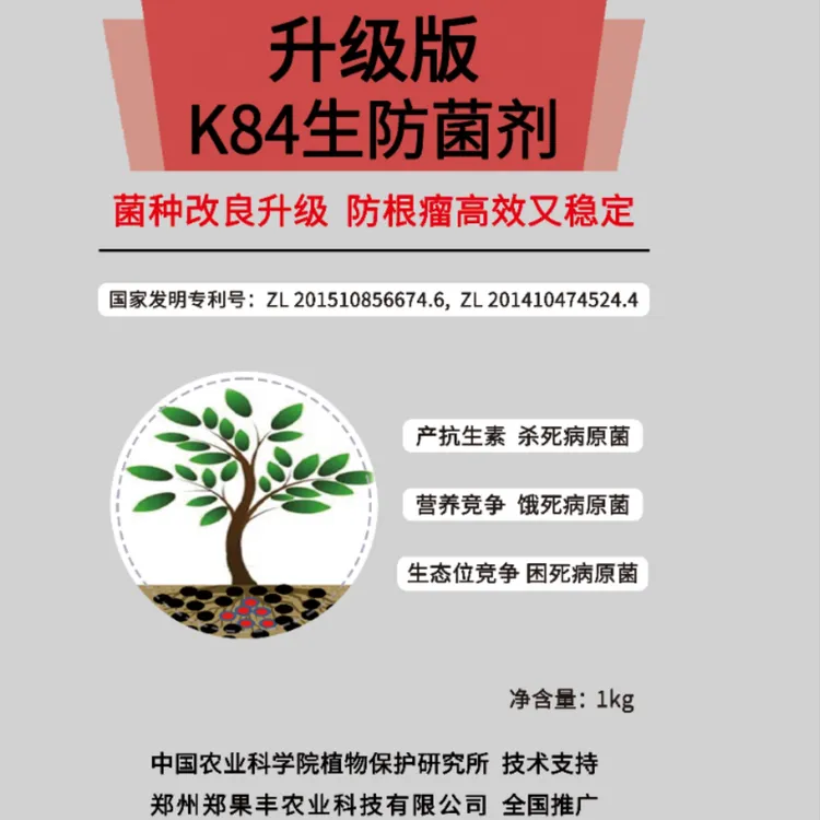 桃树樱桃根瘤病预防生物菌k84