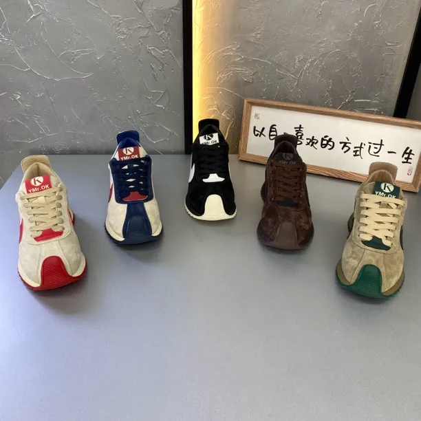 男士单棉同款秋冬新款低帮休闲鞋时尚潮流阿甘鞋舒适运动鞋男鞋