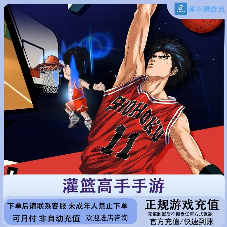 （可月付）灌篮高手手游代充充值游戏充值礼包充值
