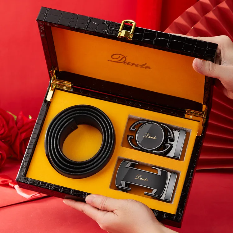 Dante专柜正品男士轻奢皮带时尚皮带高档礼盒装-ks