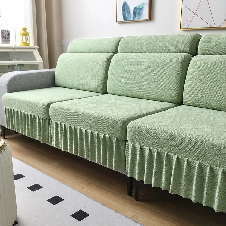 弹力沙发套防滑万能加厚通用型简约四季套通用沙发套毛绒纯色全包