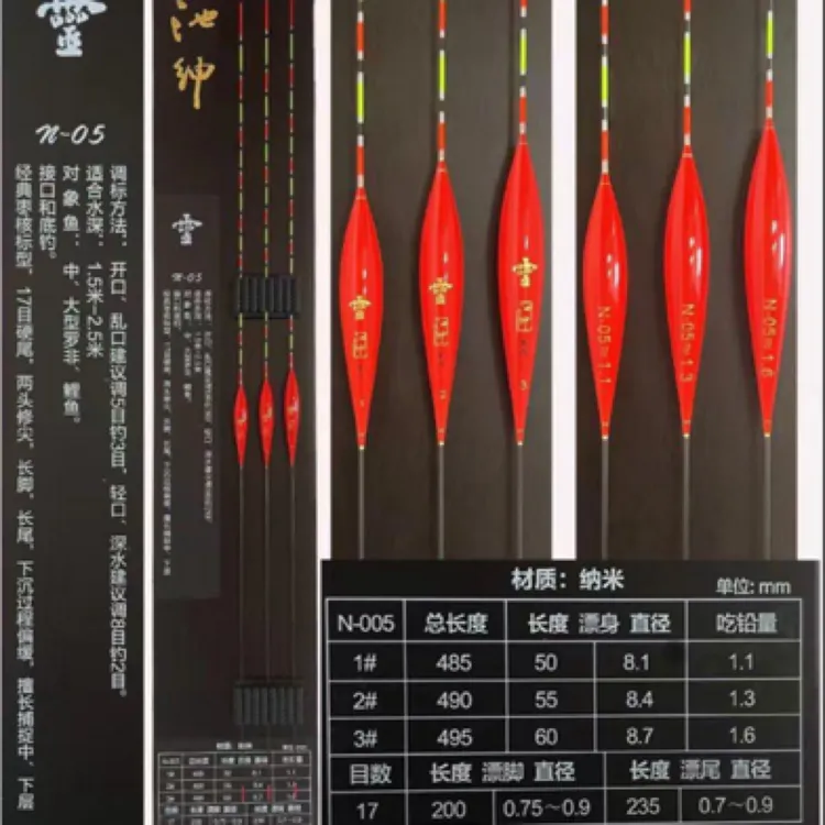 池绅灵靈纳米12款单品黑坑竞技专用漂高灵敏鱼漂罗非鱼抗走水醒目