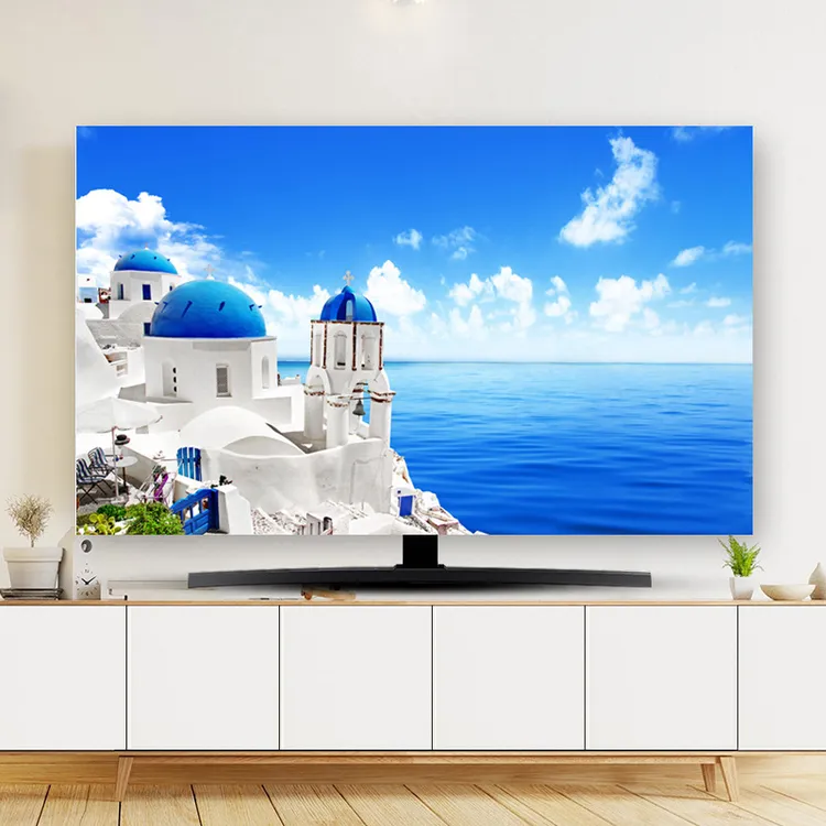 新款中式电视机罩防尘罩套家用挂式台式曲面通用电视机防尘布盖布