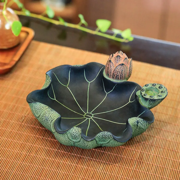 汉韵堂中号产品新中式玄关书房茶桌装饰立体艺术送礼品烟缸