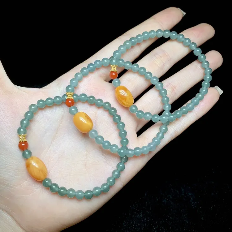 【云上叙】翡翠DIY单圈手串-多样性发一件-4.5mm-V1065-k（商城）