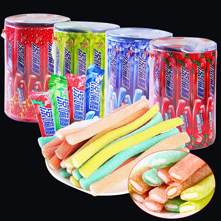 宏源凉嘴棒夹心水果软糖散装8090后怀旧儿时儿童校园糖果小零食品