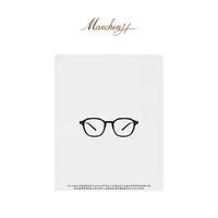 曼辰manchenh“素颜神器”手工板材黑框气质百搭素颜镜