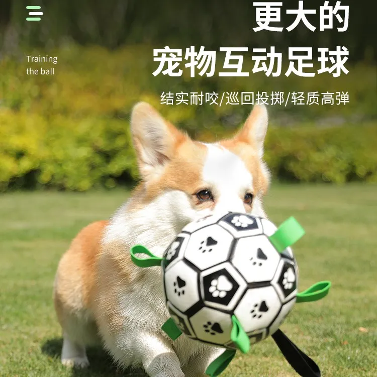 kimpets狗狗玩具球边牧自嗨玩具拉布拉多柯基训练专用狗足球耐咬