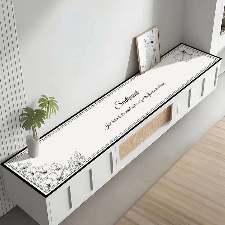 法式田园电视柜桌面垫桌布茶几布防水防烫防油餐边柜台面垫子桌垫