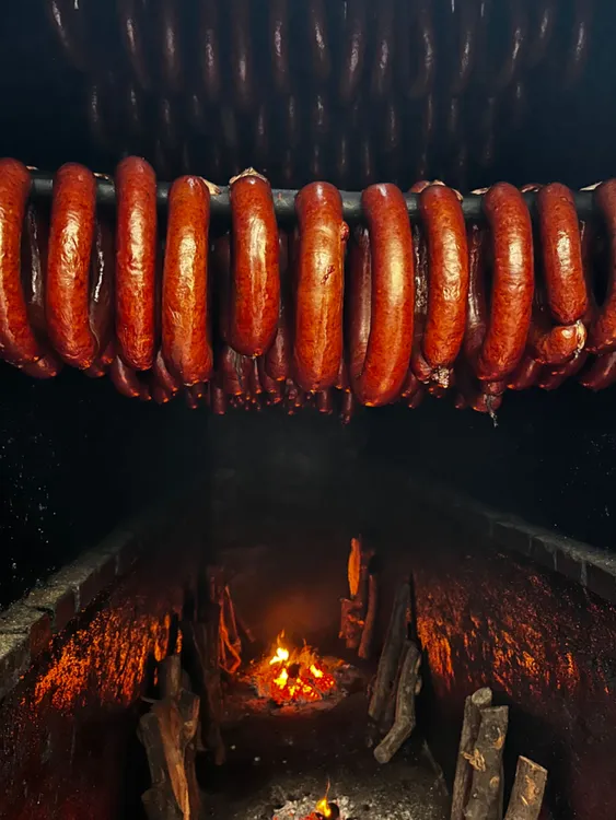 三代碎肉熏马肠子/熟