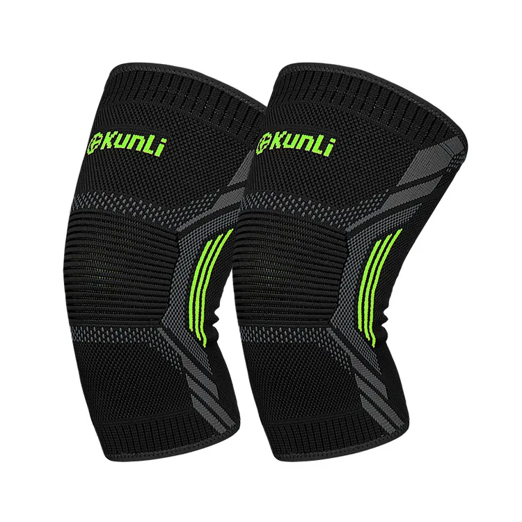 【2只装】群力运动护膝膝盖护套透气防滑薄款篮球健身跑步护具