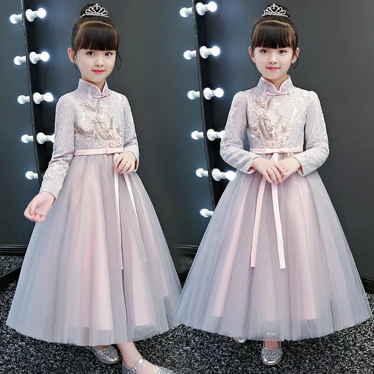 女童连衣裙秋冬2025春装新款儿童公主裙古风中式汉服裙子冬春秋款