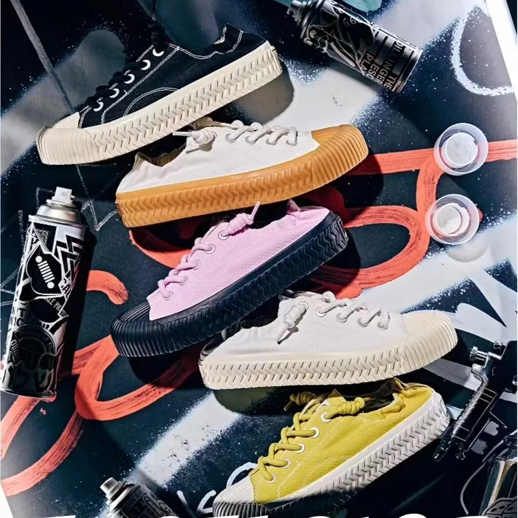 【主播专属】双马尾饼干鞋透气休闲鞋增高男女新款帆布鞋