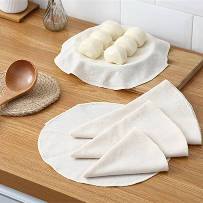 【豆花香】厨房不粘蒸馒头垫布垫蒸笼布家用纯棉蒸包子屉布纱布笼布