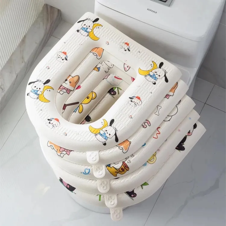 四季通用马桶垫薄款水洗卡通印花居家必备家用加厚