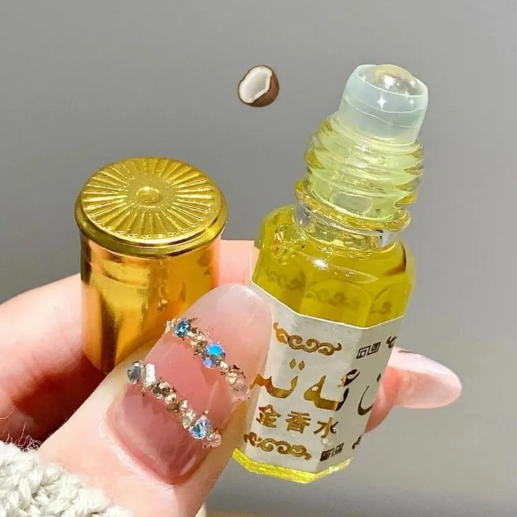 【baza 好物】4个 altun atir香芬走珠型小瓶香水黄金持久香水