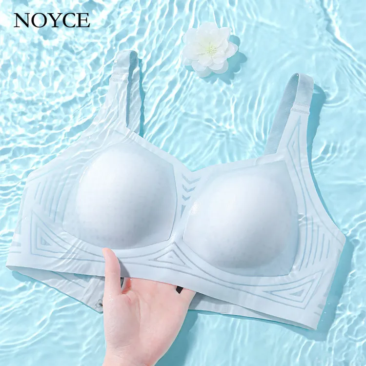 幕之雨夏季轻薄凉感星光透气孔文胸美背