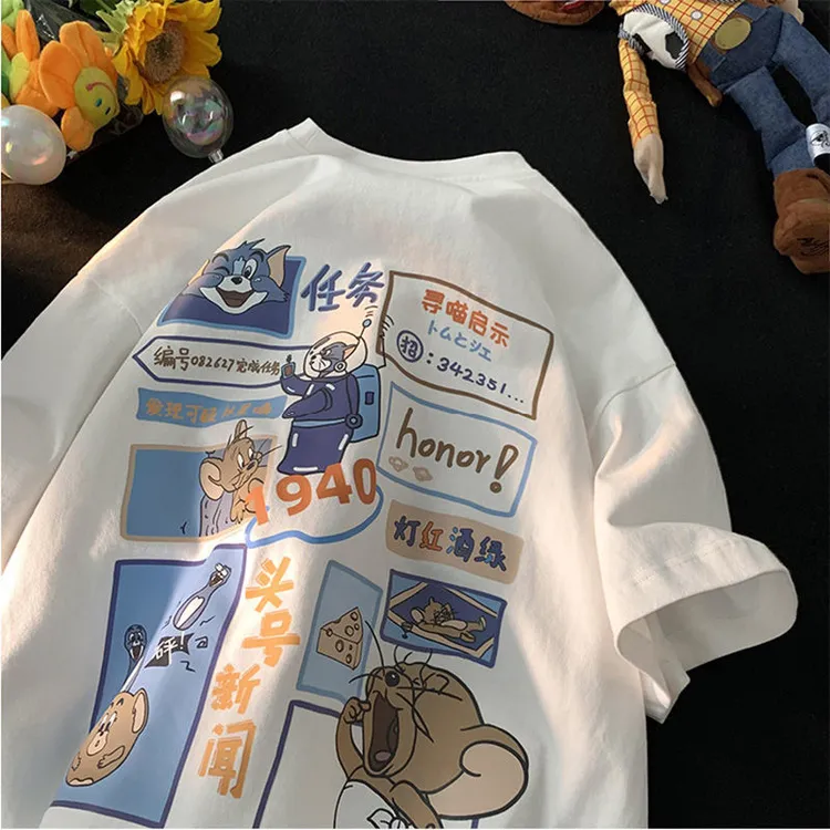 短袖T恤男2024新款潮牌上衣服夏天宽松百搭ins潮流休闲半袖fsert