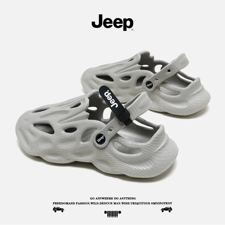 JEEP/吉普男款夏季溯溪鞋户外透气软底防滑ins潮流外穿沙滩鞋