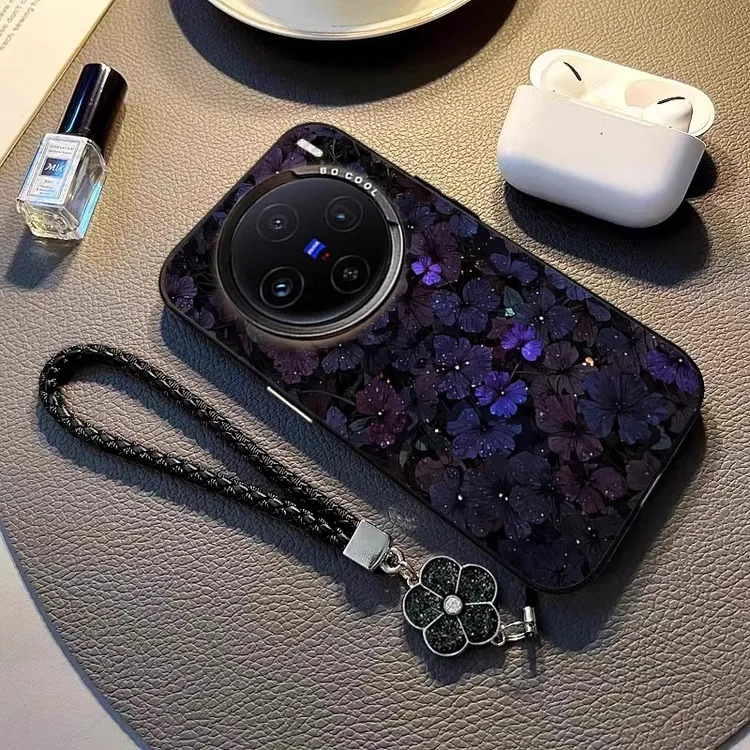 黑夜紫罗兰适用vivox300手机壳新款vivox100不撞款保护套x200pro