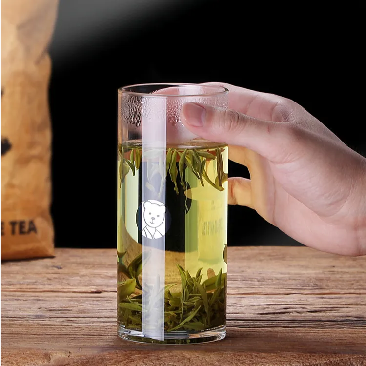 希诺单层玻璃杯敞口水杯子透明啤酒杯茶杯牛奶杯子大容量家用办公