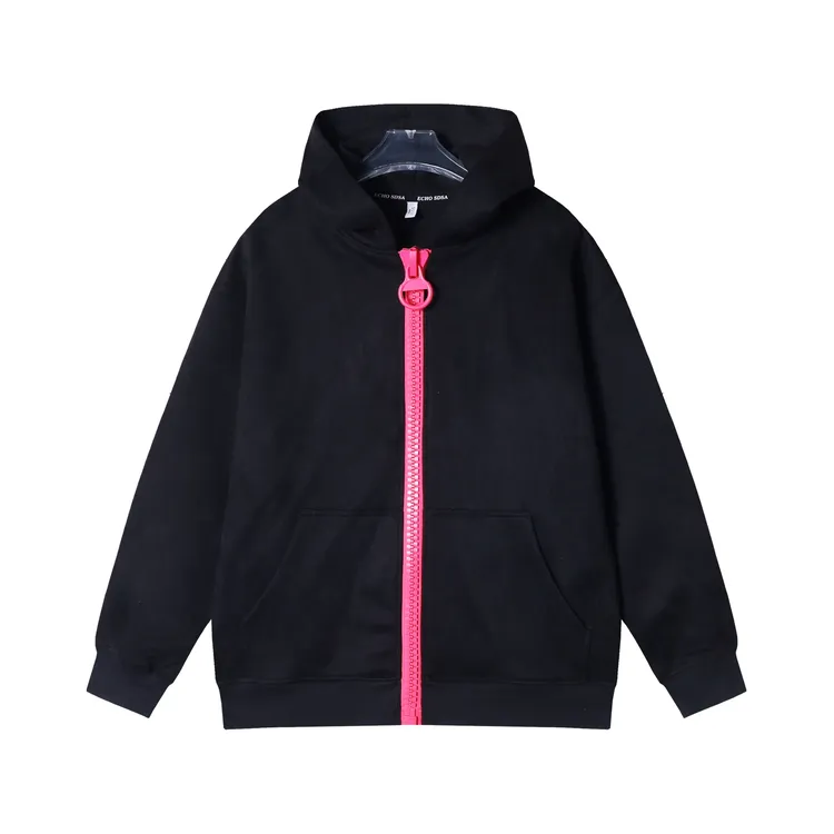 WT118秋冬季新款时尚个性撞色拉链连帽卫衣外套休闲百搭运动上衣