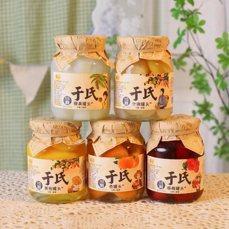 新鲜水果罐头398g4瓶天然美味营养健康果香浓郁汁多开盖即食食用