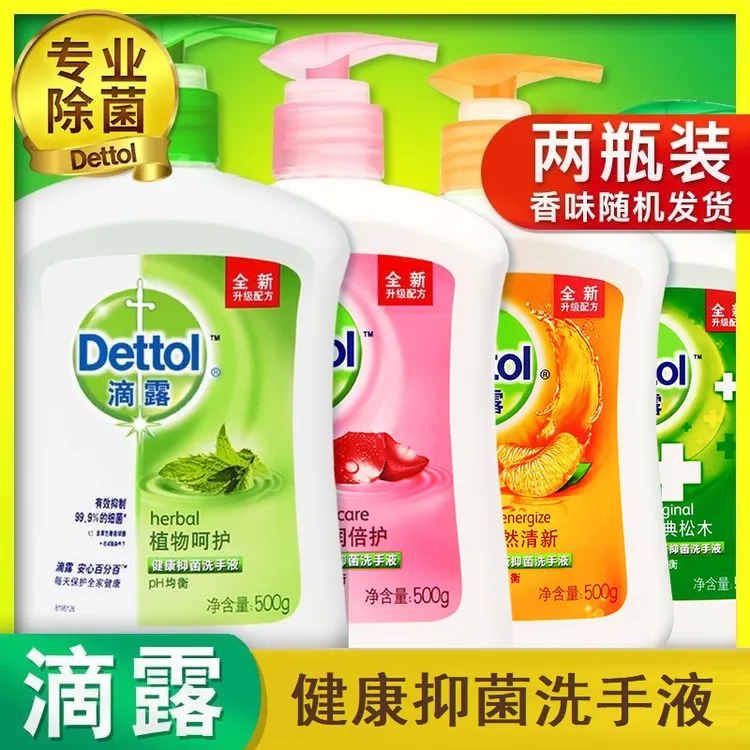 【2瓶装】滴露洗手液500g除菌抑菌洗手液易冲洗大人儿童用全新