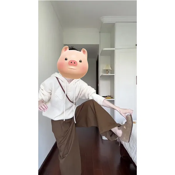 秋冬粗针绳绣连帽毛衣潮流学院风休闲情侣装宽松帽衫阔腿裤唐套装