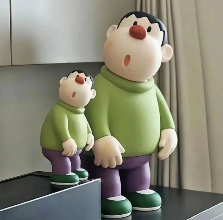 23cm和45cm左右胖虎桌面家居摆件家居饰品玩偶