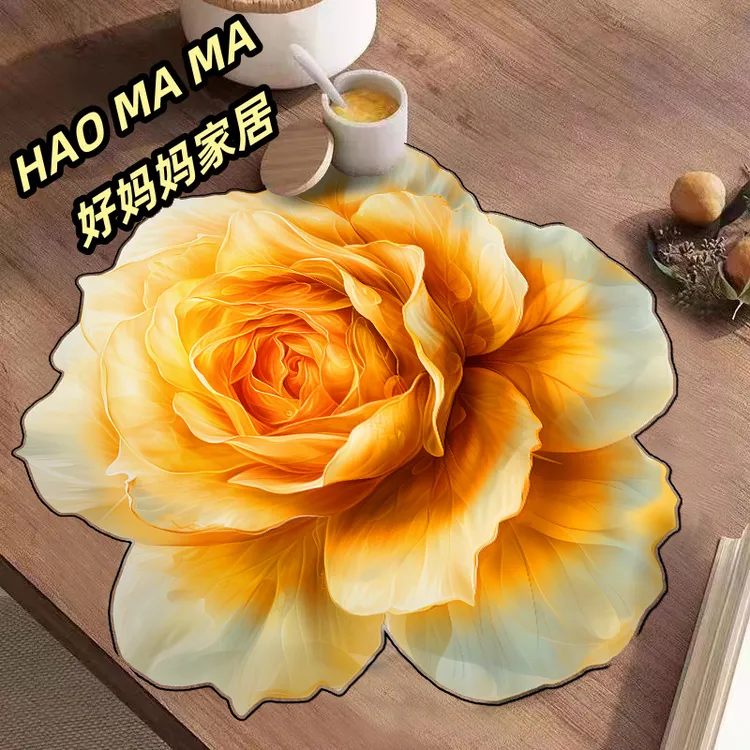 永生花-盛世牡丹/姬小菊硅藻泥3mm家用创意茶几厨房果盘沥水垫