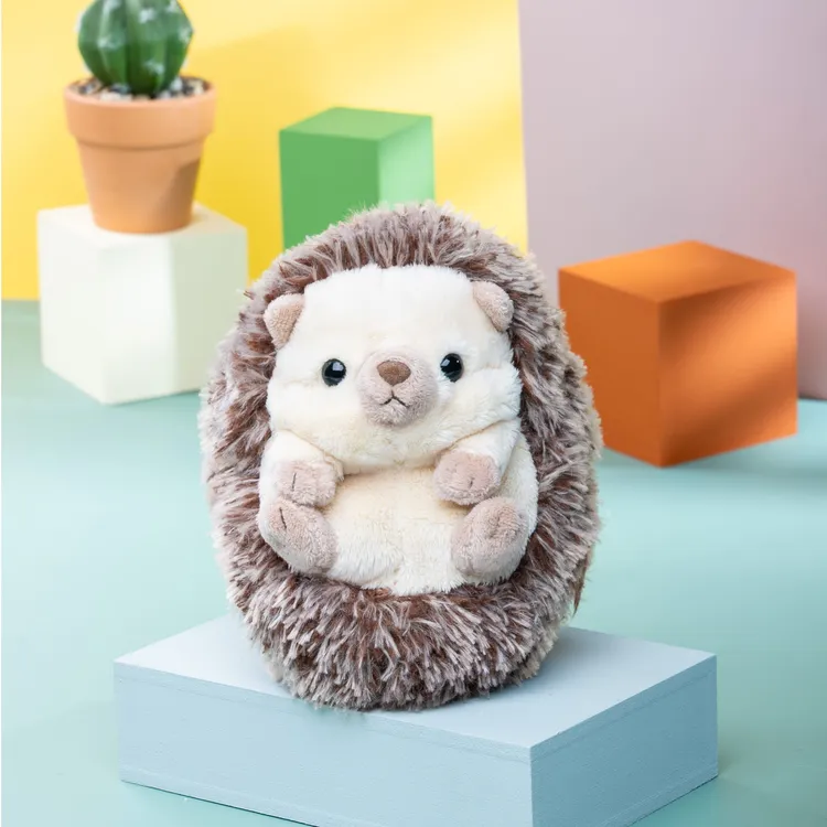 sunlemon滚动系列仿真刺猬毛绒公仔安抚玩偶生日礼物桌小刺猬玩偶