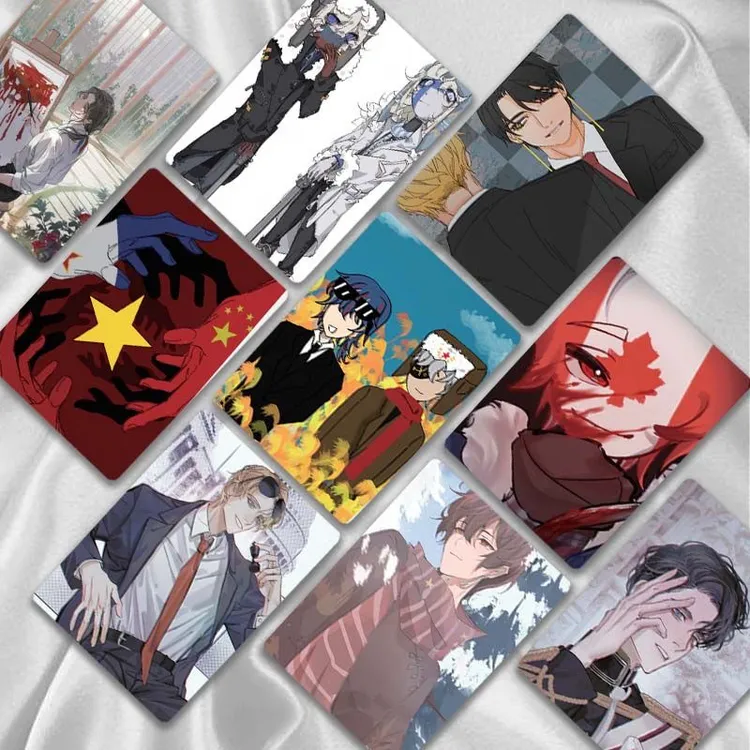 ch五常镭射小卡国拟系列CH瓷美俄法周边自印小卡片LOMO卡明信片