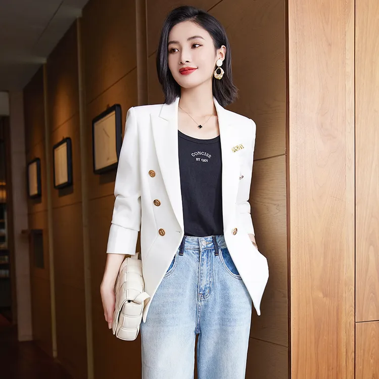 小西装外套女高级感秋季新款小个子气质闲修身显瘦职业装时尚西服