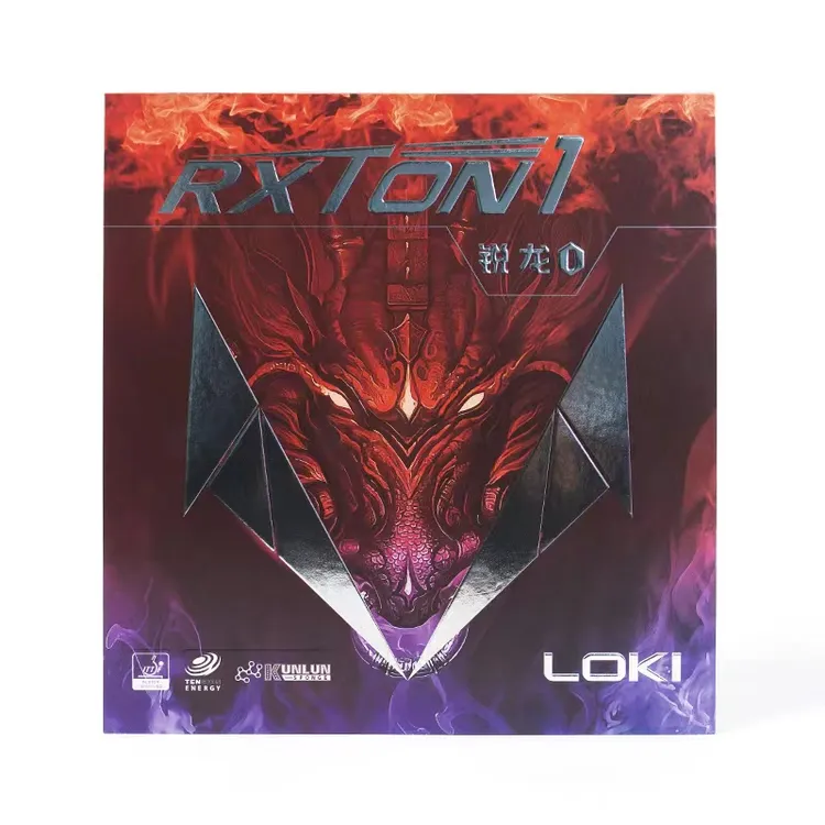 LOKI雷神锐龙1乒乓球专业套胶碳素黑色海绵粘性胶皮乒乓反胶