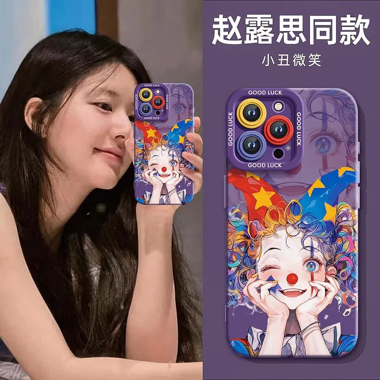 小丑微笑适用苹果15手机壳iphone14新款13promax软防摔12/11搞怪7
