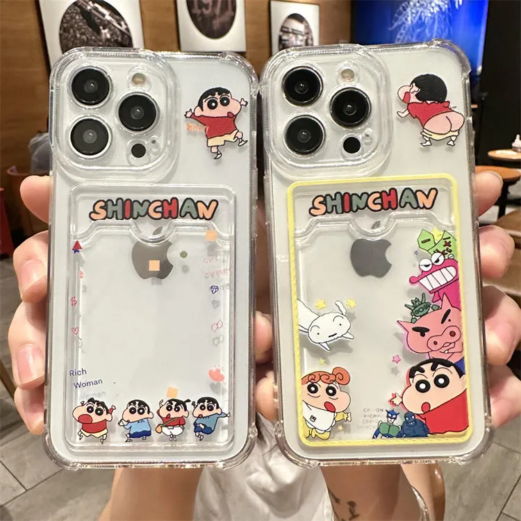 可放照片适用苹果15promax手机壳iphone14/13软胶12/11蜡笔小新xr