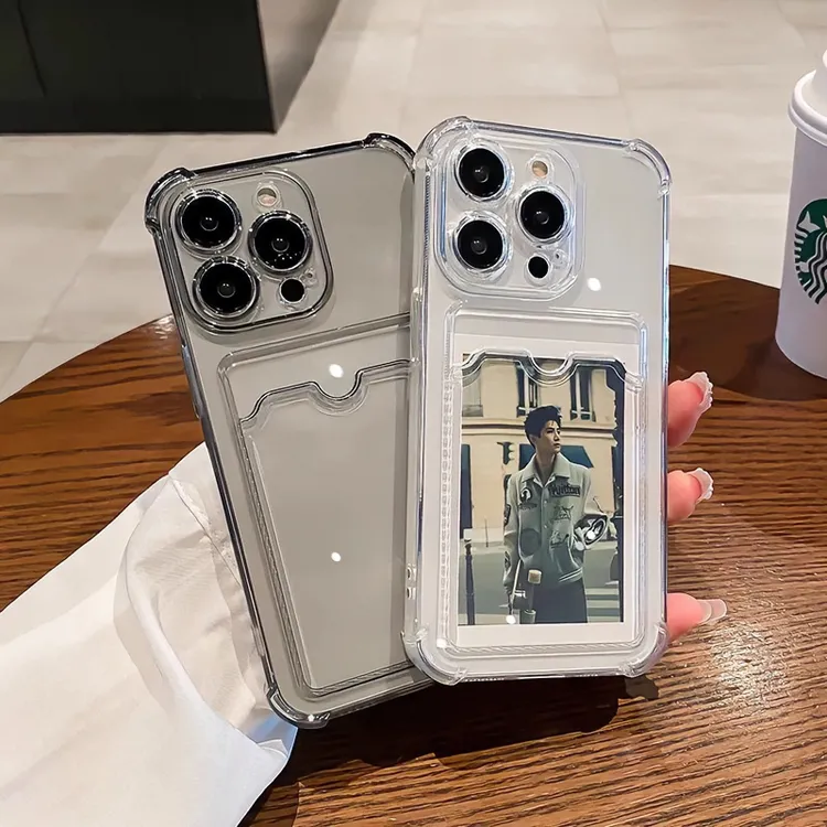 可放照片适用iphone15/14promax手机壳苹果13全包12/11透明卡套xr