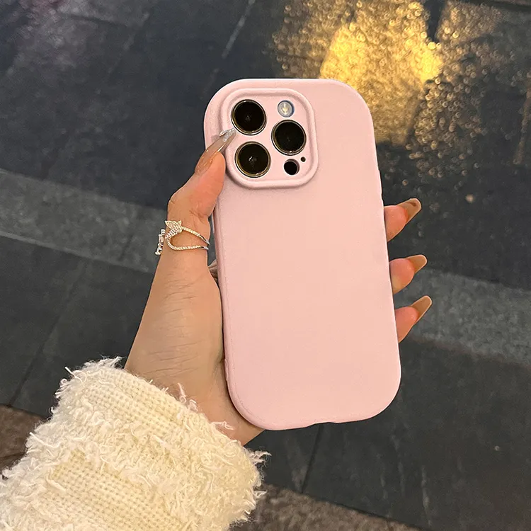 精孔胖墩适用苹果15手机壳iphone14/13promax纯色新款12全包11pro