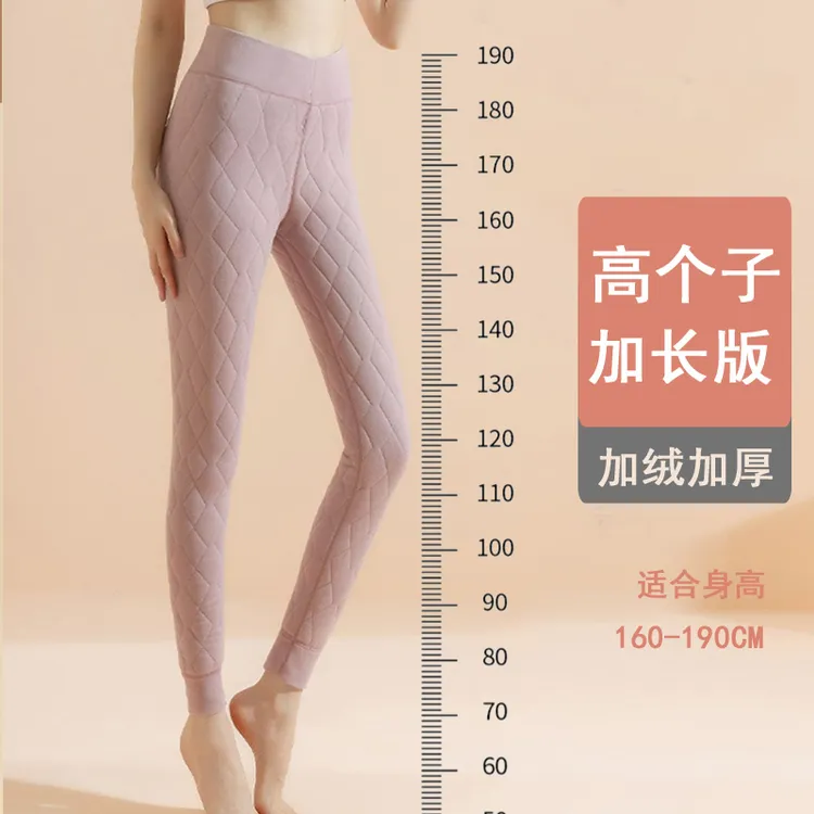 东北棉裤加绒加厚防寒裤高个子加长保暖裤女三层夹棉内穿打底裤子