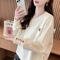 不规则薄款卫衣女春秋季2024年新款宽松大码女装洋气减龄刺绣上衣