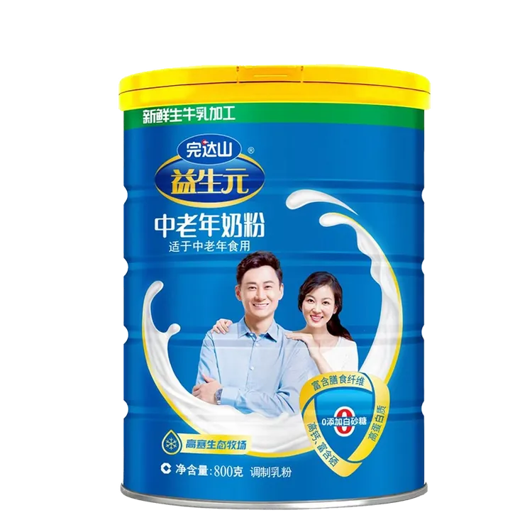 完达山成人中老年老人奶粉富含硒钙高蛋白质益生元中老年送礼800g