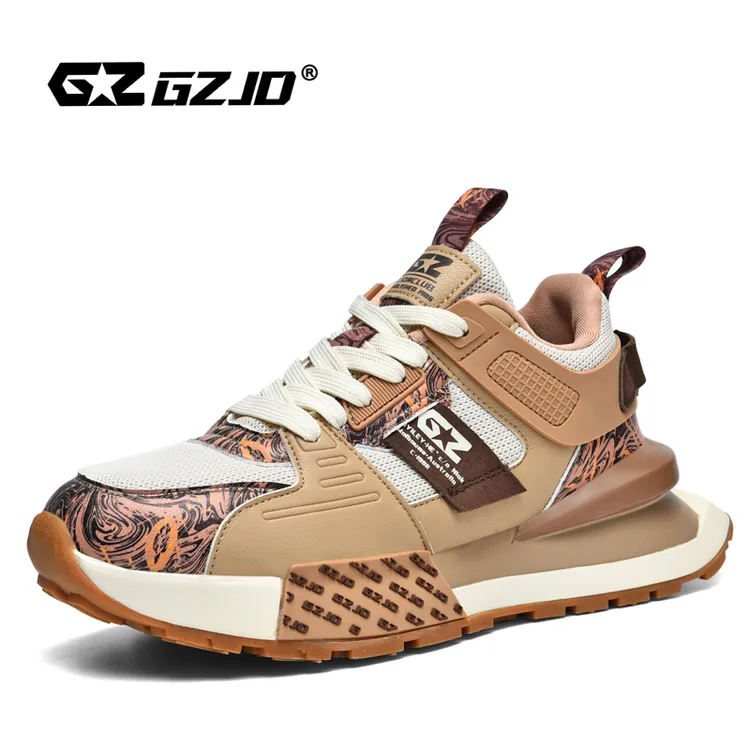 古芝迪秋季新款男士增高时尚休闲秋季百搭防滑潮鞋跑步男鞋增高