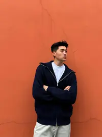 ZOZOFOREST【3153】“棉羊毛武士翻领”cleanfit老钱重磅保暖毛衣外套