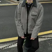 ZOZOFOREST【3020】短宽工装棉夹克立领防风帆布粗麻Vintage水洗